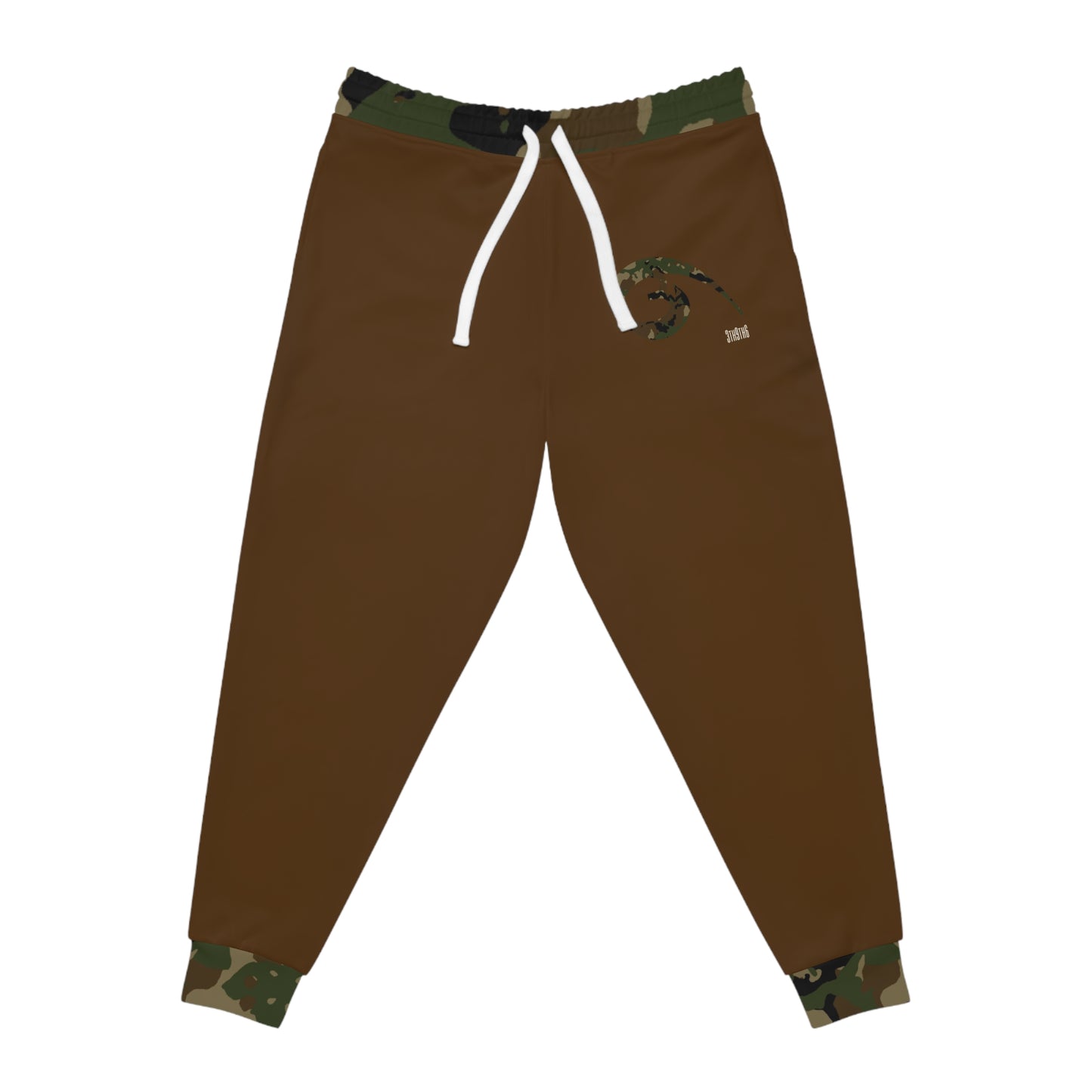 04 - RYSE9 Mixed Cammo/Brown Athletic Joggers (Brown/Camouflage Logo+Trim)