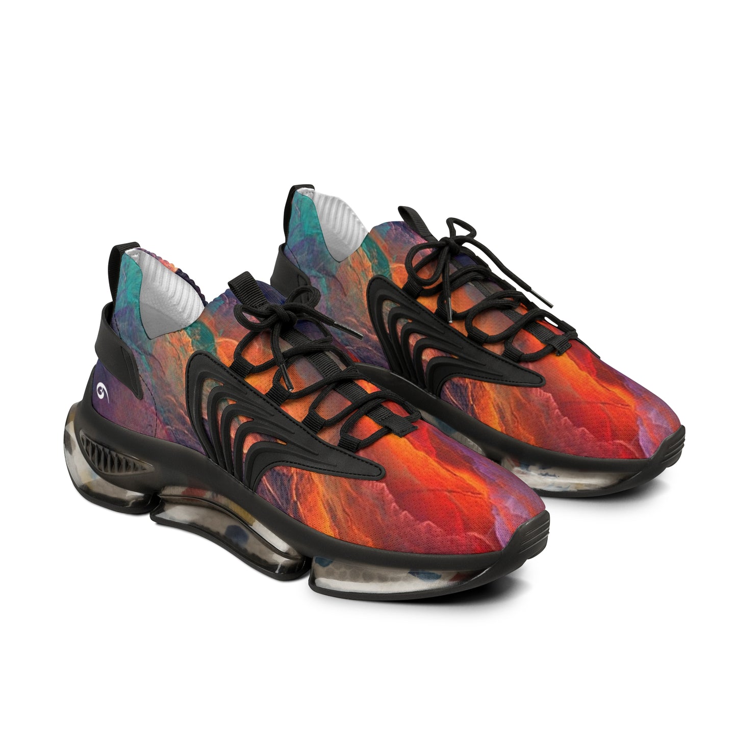 01 - Athletic - "432's" Men's Mesh Sports Sneakers (Cosmic Flame)