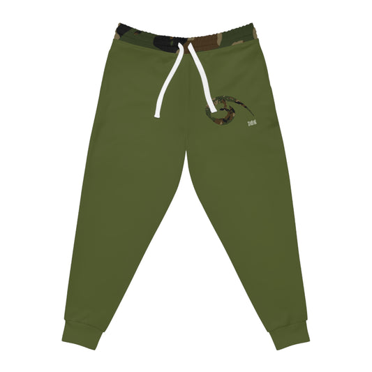 04 - RYSE9 Mixed Cammo/Green Athletic Joggers (Full Green/Camouflage Logo+Waist)