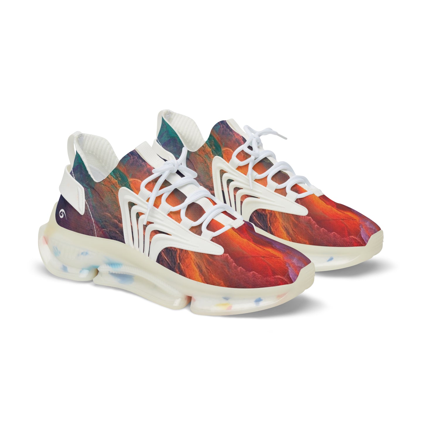 01 - Athletic - "432's" Men's Mesh Sports Sneakers (Cosmic Flame)