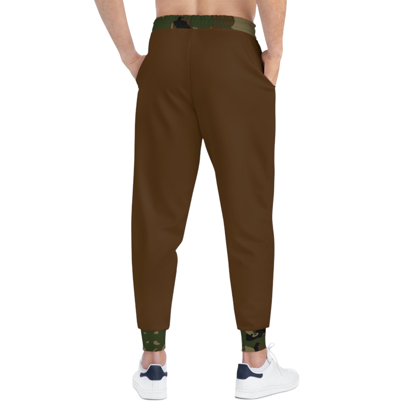 04 - RYSE9 Mixed Cammo/Brown Athletic Joggers (Brown/Camouflage Logo+Trim)