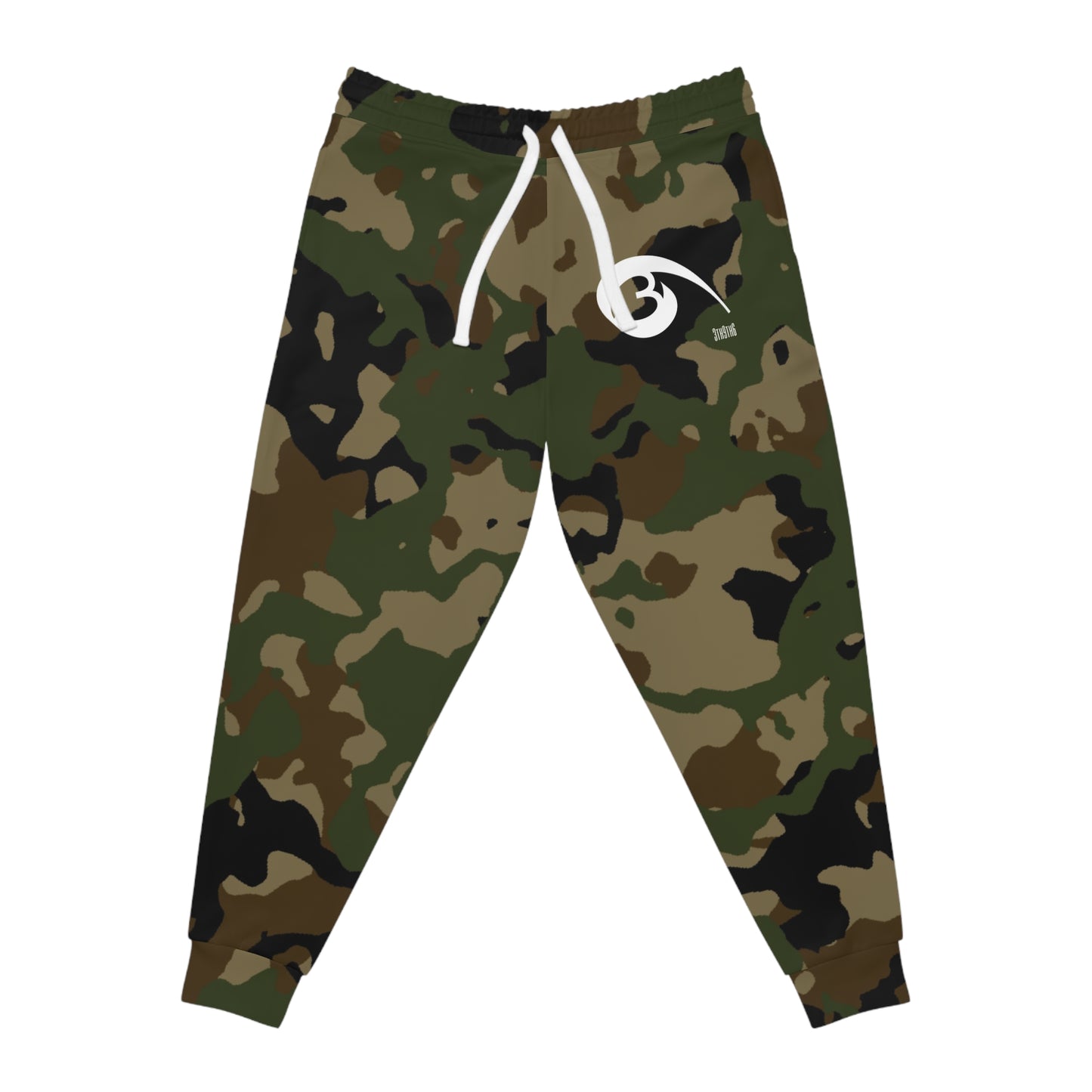 04 - RYSE9 Cammo Athletic Joggers (Full Camouflage/White Logo)