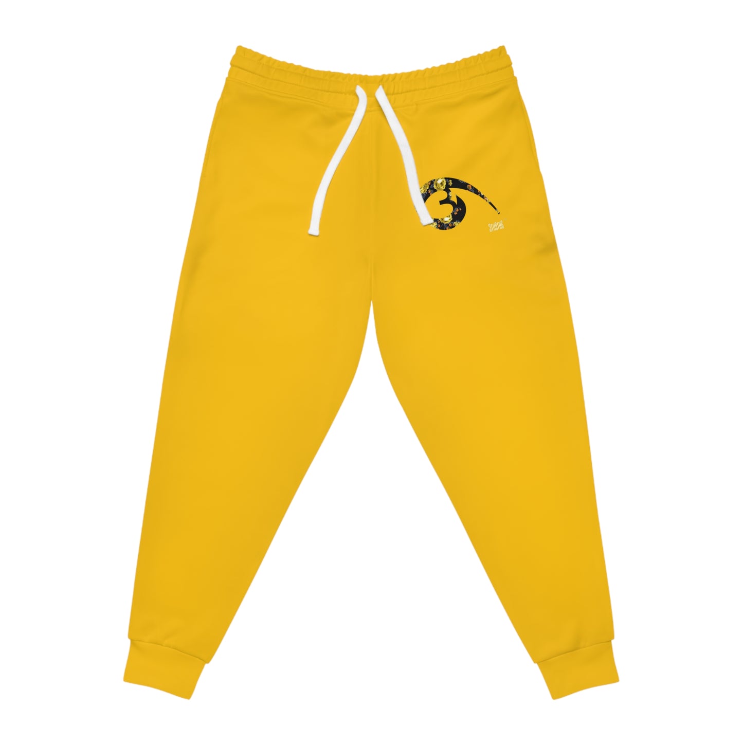 04 - RYSE9 Gold/Rose logo Athletic Joggers (Gold/Rose Print Logo)