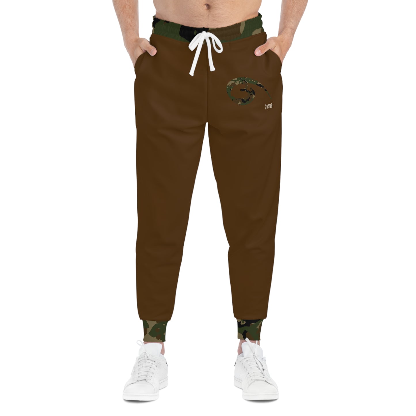 04 - RYSE9 Mixed Cammo/Brown Athletic Joggers (Brown/Camouflage Logo+Trim)