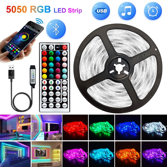 Accessories - 5V USB WIFI Bluetooth 1M-30M 5050 USB Led Strips Light Waterproof RGB Led Diode Ribbon Lamp For Decoration Bedroom TV BackLight