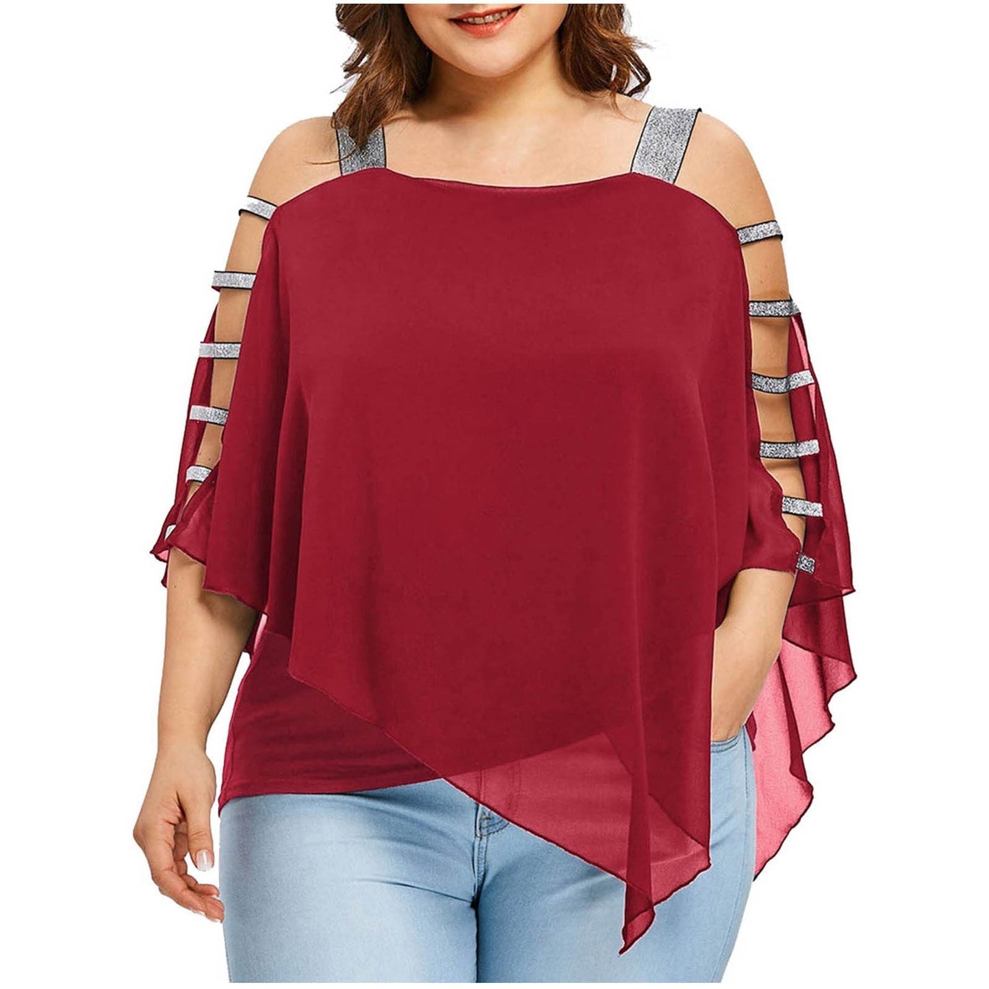 Women's Sexy Plus Size Ladder Sling Tops