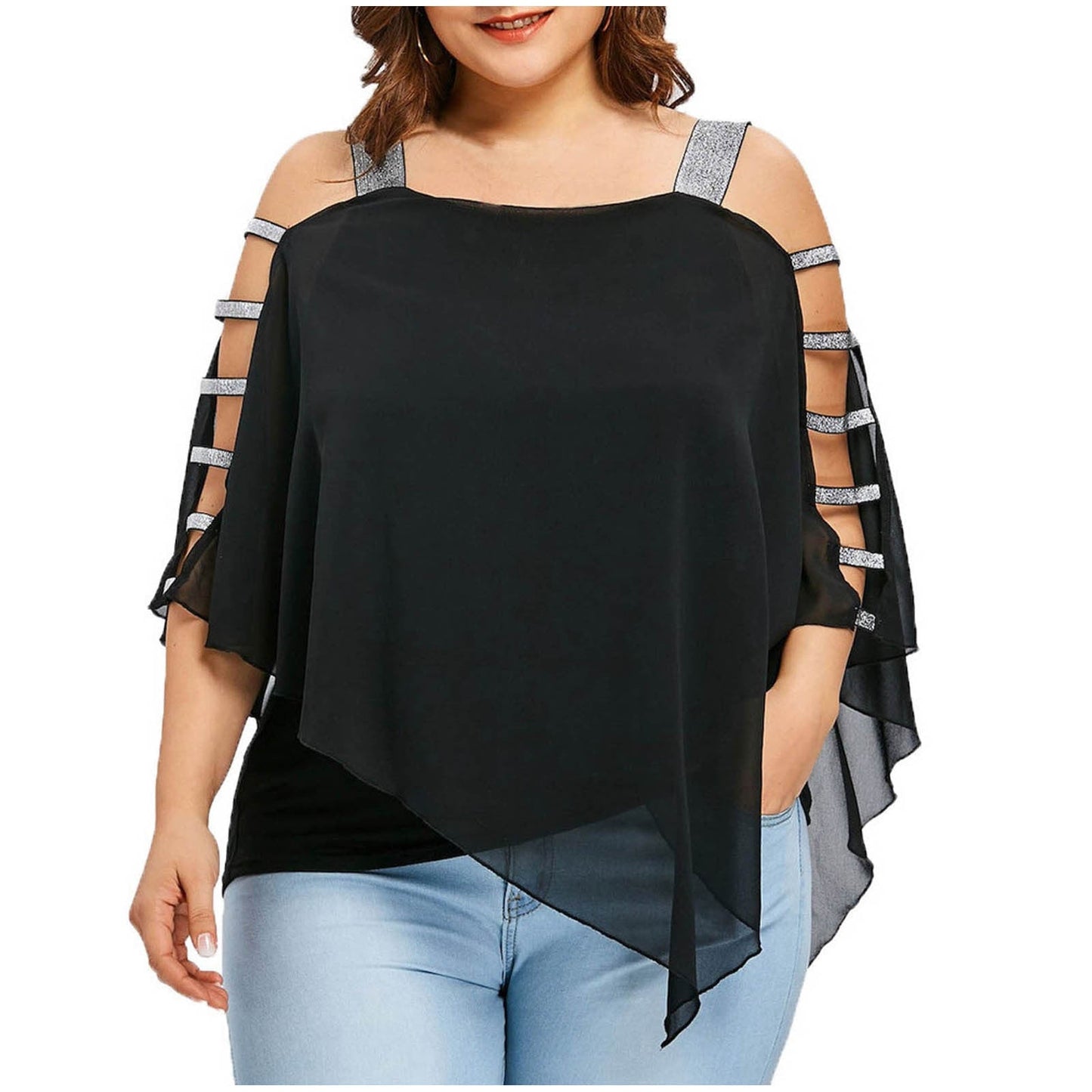 Women's Sexy Plus Size Ladder Sling Tops