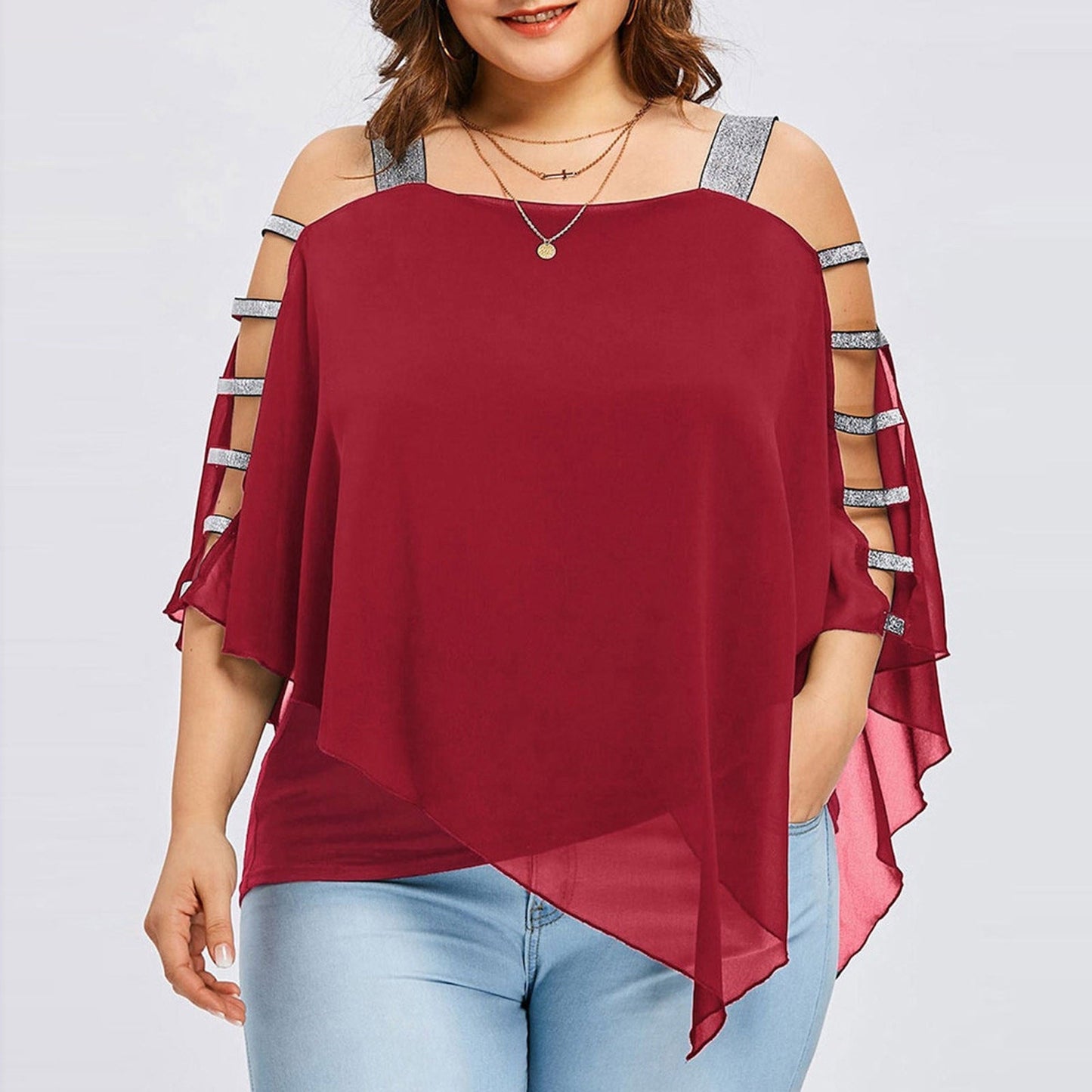 Women's Sexy Plus Size Ladder Sling Tops