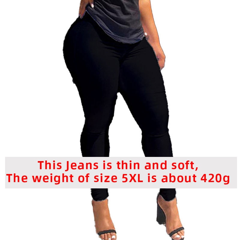 Women's Plus Size High Waist Bodycon Jeans