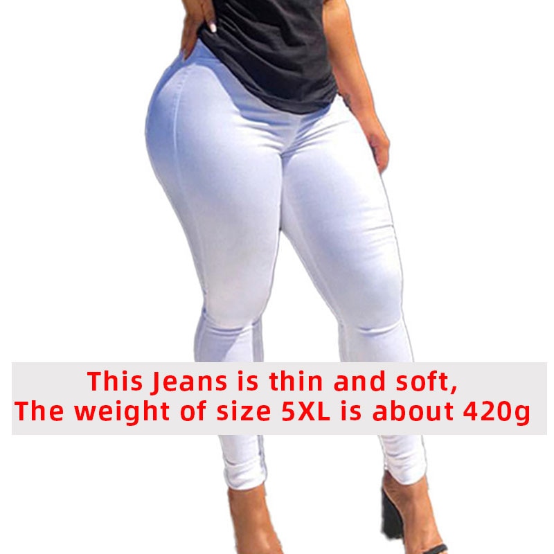 Women's Plus Size High Waist Bodycon Jeans