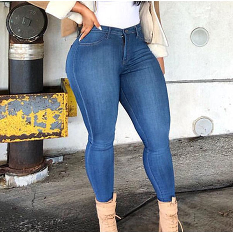 Women's Plus Size High Waist Bodycon Jeans